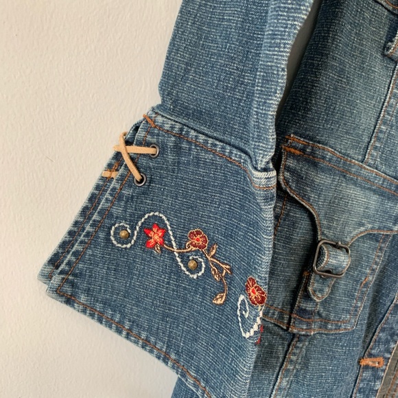 Vintage Guess Youth Denim Trench Coat - Picture 3 of 6